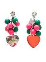 Amir Slama boucles d'oreilles pendantes à breloque cœur - Multicolore - thumbnail