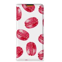 Samsung Galaxy M52 Flip Style Cover Pink Macarons - thumbnail