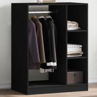 VidaXL Kledingkast 77x48x102 cm bewerkt hout zwart