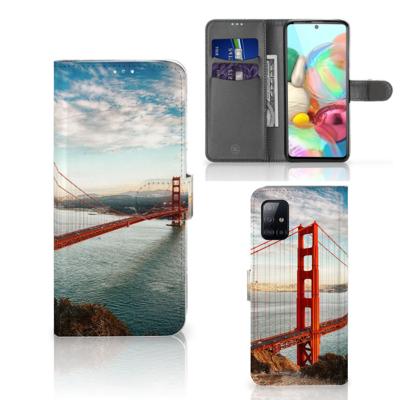 Samsung Galaxy A71 | Flip Cover | Golden Gate Bridge