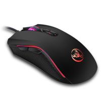HXSJ A869 kleurrijke gloeiende bedrade spel 7-Keys 3200 DPI verstelbare ergonomie optische muis