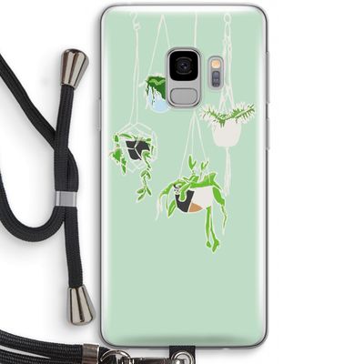 Hang In There: Samsung Galaxy S9 Transparant Hoesje met koord