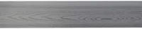Wpc schuttingplank rabatdeel 15x2,5x180 cm licht grijs