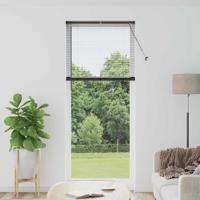 Raam Blind met gordijnen Anders Zwart 90 x 220 cm Aluminium