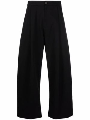 Studio Nicholson pantalon ample à taille haute - Noir
