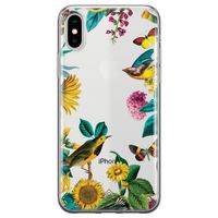 iPhone X/XS transparant hoesje - Sunflowers