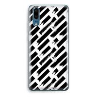 Zwarte vegen: Huawei P20 Transparant Hoesje