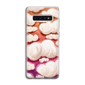 Katoen Wolken: Samsung Galaxy S10 4G Transparant Hoesje