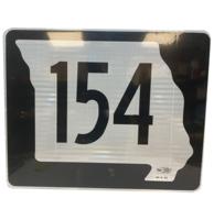 State Road 154 Missouri Straatbord - Origineel