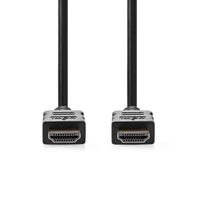 Nedis High Speed HDMI-Kabel met Ethernet | HDMI Connector | HDMI Connector | 4K@30Hz | ARC | 10.2 Gbps | 1.50 m | Rond | PVC | Zwart | Label - - thumbnail