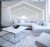 Fotobehang 3d witte hal