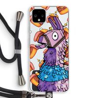 Loot Burger: Pixel 4 XL Transparant Hoesje met koord