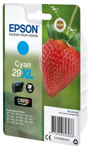 Epson Strawberry Singlepack Cyan 29XL Claria Home Ink