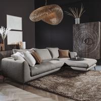 Tower Living 2,5-zits Loungebank 'Nottingham' Bouclé, Rechts, kleur Grijs