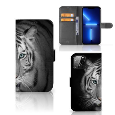 iPhone 13 Pro Max | Telefoonhoesje | Met pasjeshouder | Tijger