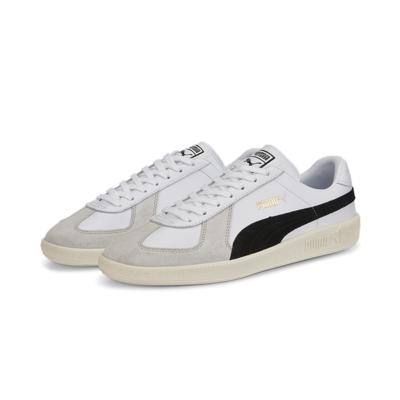 PUMA Army Trainer Sneakers Wit Lichtgrijs Zwart Goud PUMA Army Trainer Sneakers Wit Lichtgrijs Zwart Goud