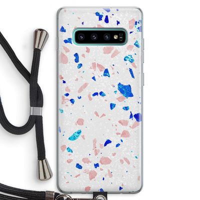 Terrazzo N°6: Samsung Galaxy S10 Plus Transparant Hoesje met koord