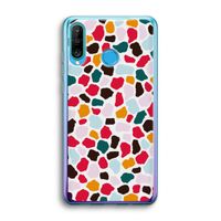 Colored Giraffe: Huawei P30 Lite Transparant Hoesje