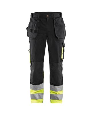 Blåkläder Werkbroek High-Vis 15291860 | Zwart/High-Vis Geel | Maat 52 - 7330509339404