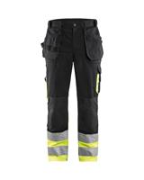 Blåkläder Werkbroek High-Vis 15291860 | Zwart/High-Vis Geel | Maat 52 - 7330509339404