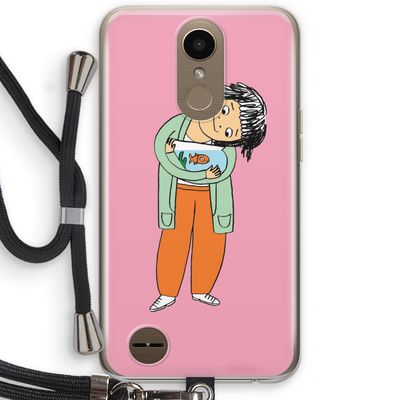 Visknuffel: LG K10 (2017) Transparant Hoesje met koord