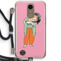 Visknuffel: LG K10 (2017) Transparant Hoesje met koord