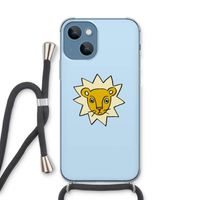 Kleine leeuw: iPhone 13 Transparant Hoesje met koord