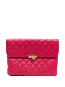 CHANEL Pre-Owned pochette CC à matelassage losanges - Rose