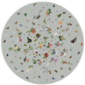 Moooi Carpets Garden of Eden Round Netting grey vloerkleed 350