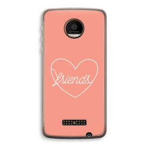 Friends heart: Motorola Moto Z Force Transparant Hoesje