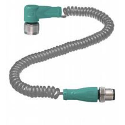 Pepperl+Fuchs 213796 Sensor/actuator connector M12 Aantal polen (sensoren): 4 Stekker, recht, Bus, haaks 2.50 m 1 stuk(s)