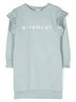 Givenchy Kids robe-pull à logo imprimé - Bleu