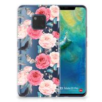 Huawei Mate 20 Pro | TPU Case | Butterfly Roses