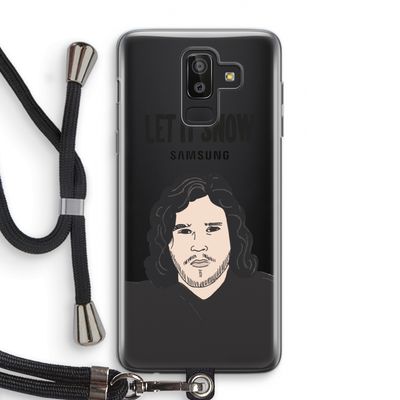 Let It Snow: Samsung Galaxy J8 (2018) Transparant Hoesje met koord