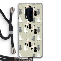 Katten: OnePlus 8 Pro Transparant Hoesje met koord