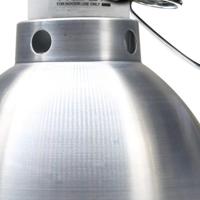 Reflector met klem en keramische e27 fitting 14 cm rvs Arcadia - Aquadistri