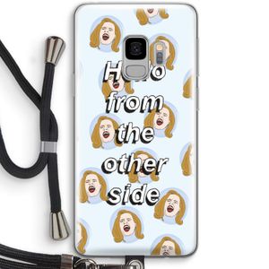 Hello: Samsung Galaxy S9 Transparant Hoesje met koord