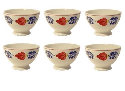 Boerenbont Kommen 10 cm - set van 6 stuks , gebruikt