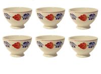 Boerenbont Kommen 10 cm - set van 6 stuks , gebruikt