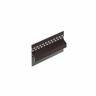 Trim/kraal Ventilatieprofiel Donkerbruin (dakrand) - Keralit (2833)
