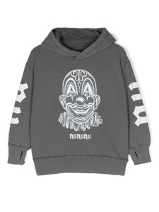 Nununu hoodie en coton à imprimé graphique - Gris