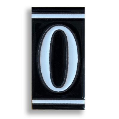Huisnummer Zwart Wit - 0