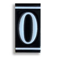 Huisnummer Zwart Wit - 0