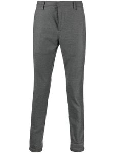 DONDUP pantalon en laine vierge à coupe fuselée - Gris