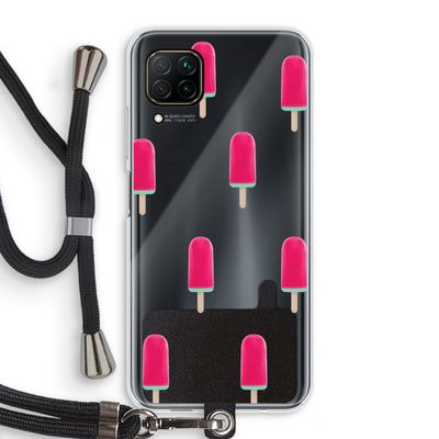 Waterijsje: Huawei P40 Lite Transparant Hoesje met koord