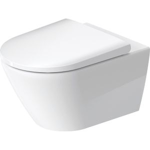 Duravit D-Neo wandtoilet zonder zitting 37x54x40cm Wit Hoogglans 2577092000