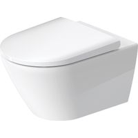 Duravit D-Neo wandtoilet zonder zitting 37x54x40cm Wit Hoogglans 2577092000