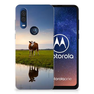 Motorola One Vision | TPU Hoesje | Koe