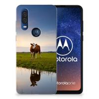 Motorola One Vision | TPU Hoesje | Koe