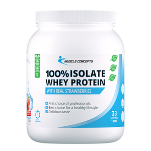 100% Isolate Whey Protein Aardbei